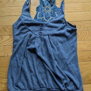Wet Seal Women's Small Grey-Blue Racerback tank top